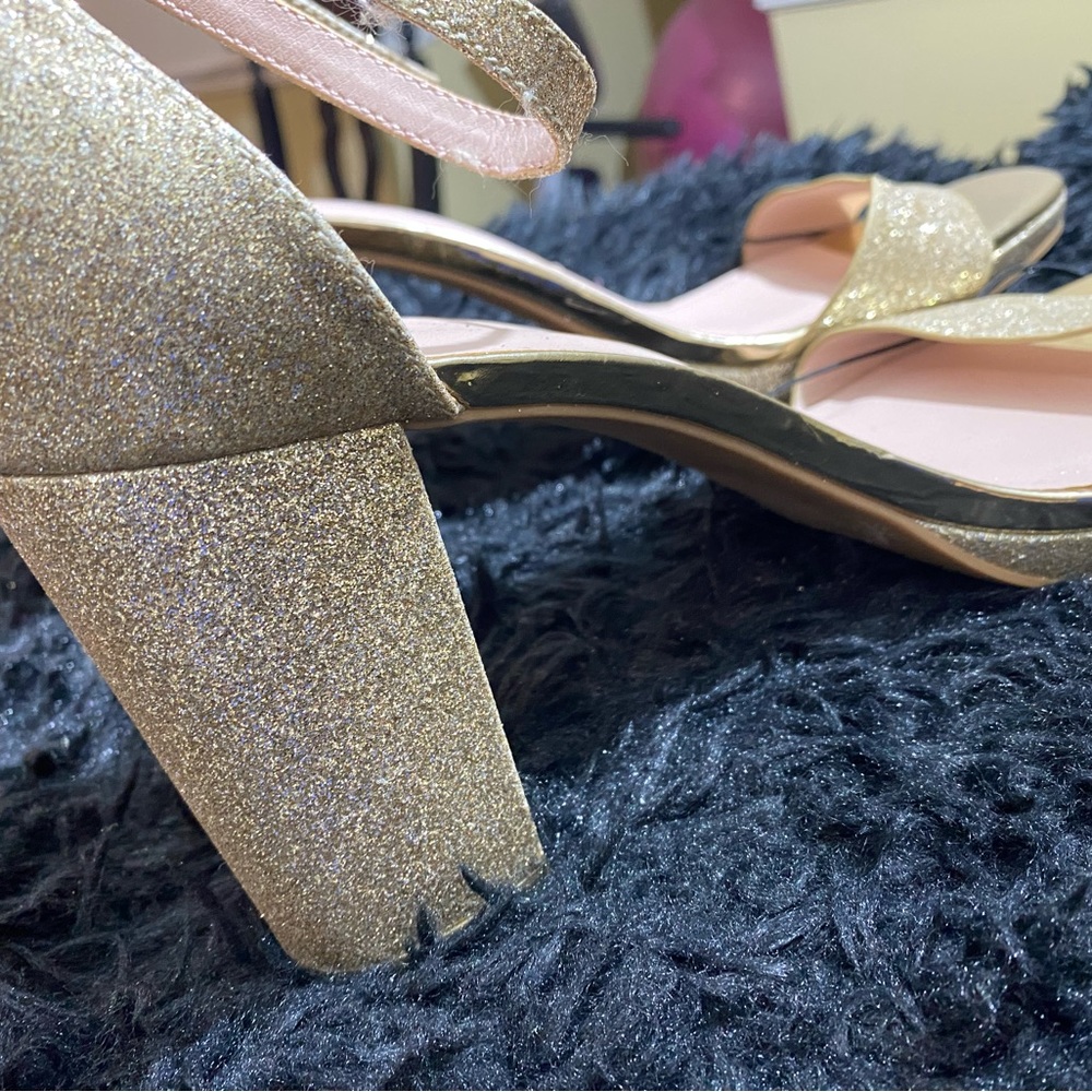 Glittery Gold Colored Platforms - image 3